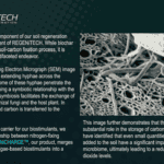 Screenshot of a tech website discussing new carbon capture and storage technology.